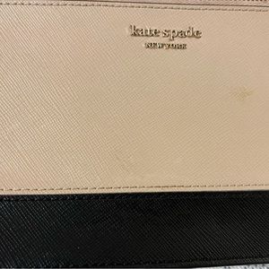 Kate Spade wallet that can be used as a wristlet. Black and tan. Authentic.